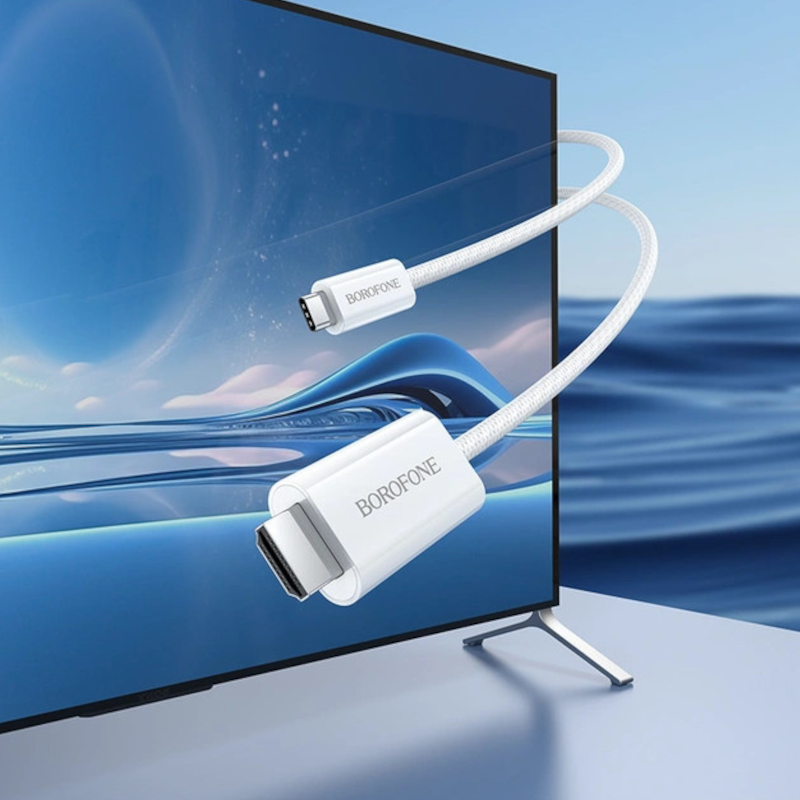 картинка Адаптер конвертор BOROFONE DH10, Type-C на HDMI (HDTV) от магазина "мир Электроники"