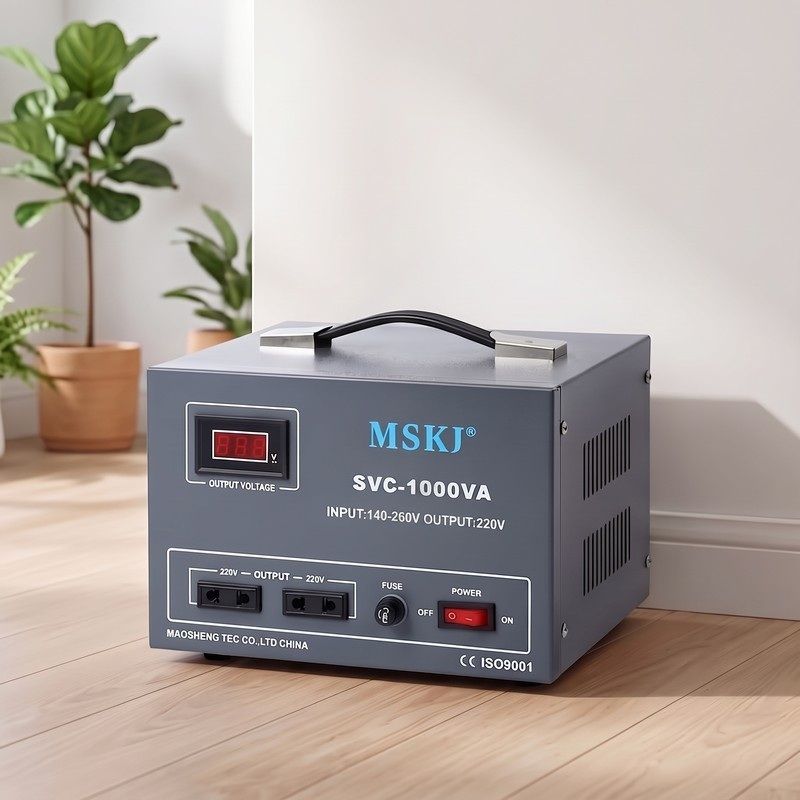 картинка Стабилизатор напряжения SVC 1000VA 140-260В от магазина "мир Электроники"