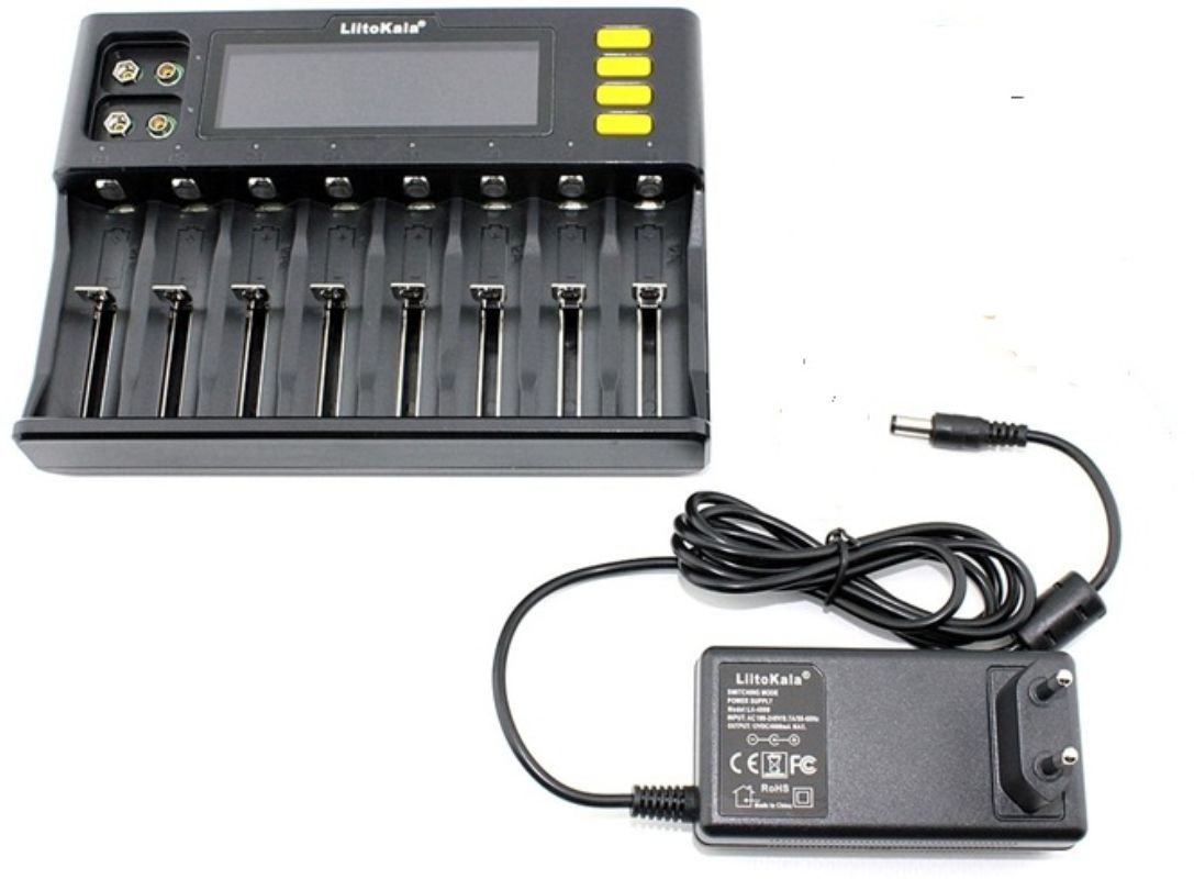 картинка Зарядное устройство LiitoKala Lii-S8 Li-Ion/NiMH 8 слотов от магазина "мир Электроники"