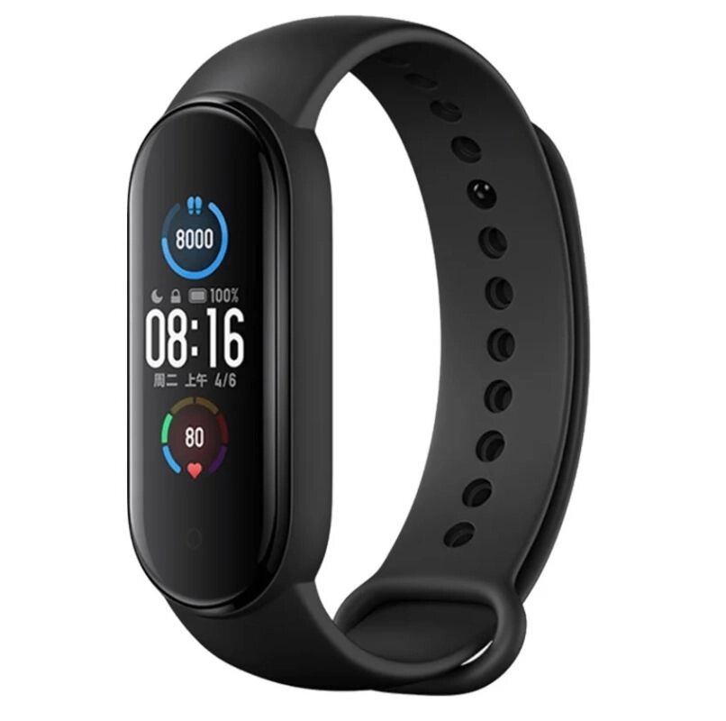 картинка Фитнес боаслет Xiaomi Mi Band 5 с OLED дисплеем, русифицированный от магазина "мир Электроники"