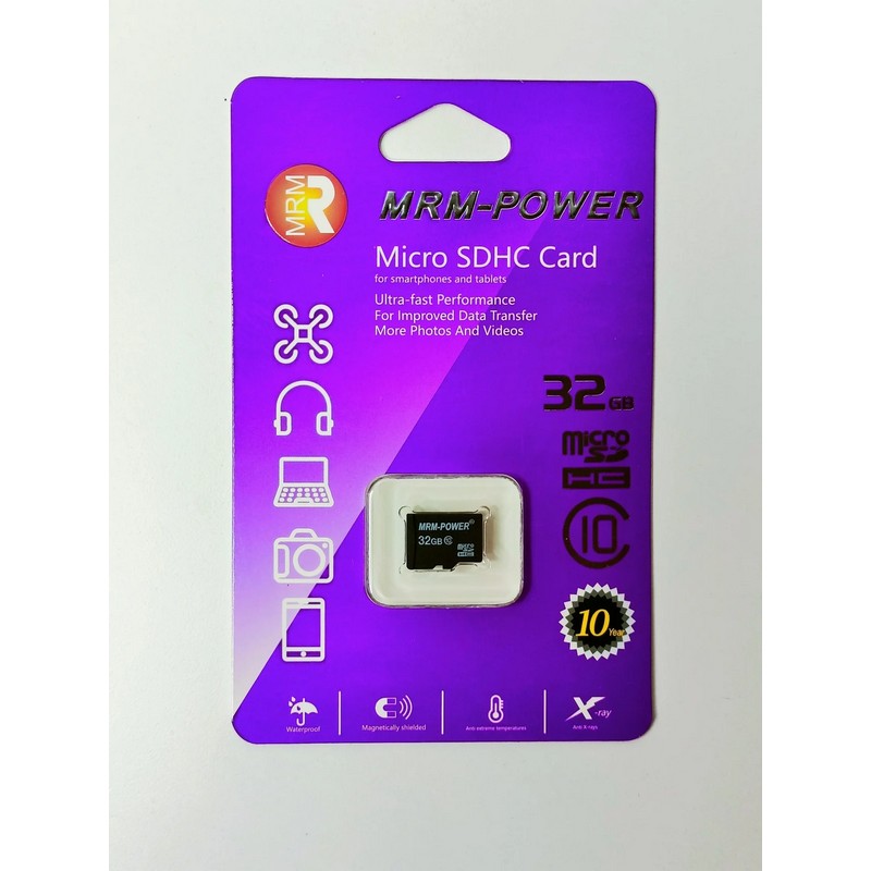 картинка SD карта MRM-POWER 32GB 10 класс от магазина "мир Электроники"