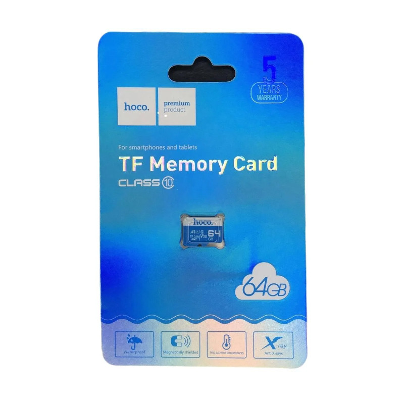 картинка SD карта HOCO 64ГБ 10 класс от магазина "мир Электроники"
