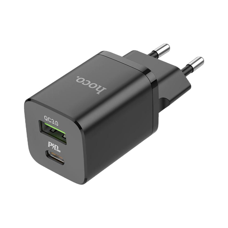 картинка Зарядное устройство HOCO N13, 30 Вт, QC 3.0, USB, Type-C (голова) от магазина "мир Электроники"