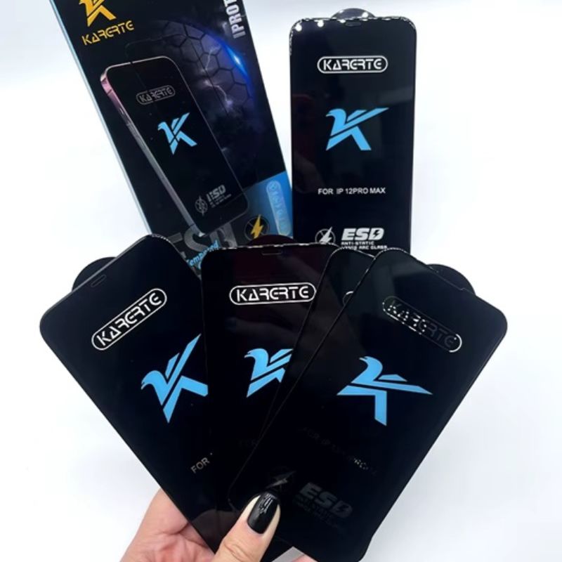 картинка Стекло IP 16 PRO MAX  KARERTE Anti-Static для экрана телефона от магазина "мир Электроники"
