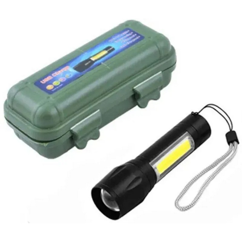 картинка Фонарик X-Bal BL-511 с боковой лампой USB, 95 мм от магазина "мир Электроники"