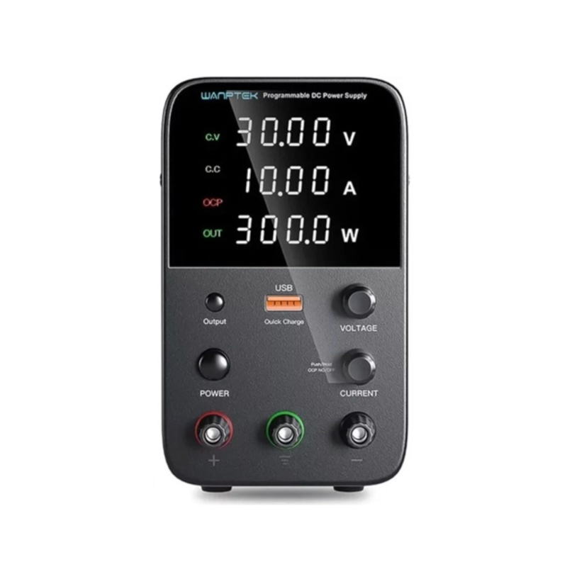 картинка Блок питания Wanptek WPS3010H 0-30В/10А, USB, 4 разряда импульсный от магазина "мир Электроники"