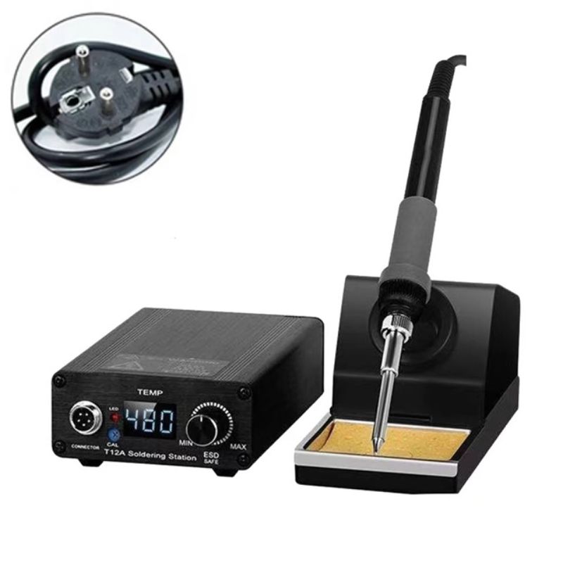 картинка Паяльная станция TECHREBAL T12A, 75 Вт, жало T12 5 шт. от магазина "мир Электроники"