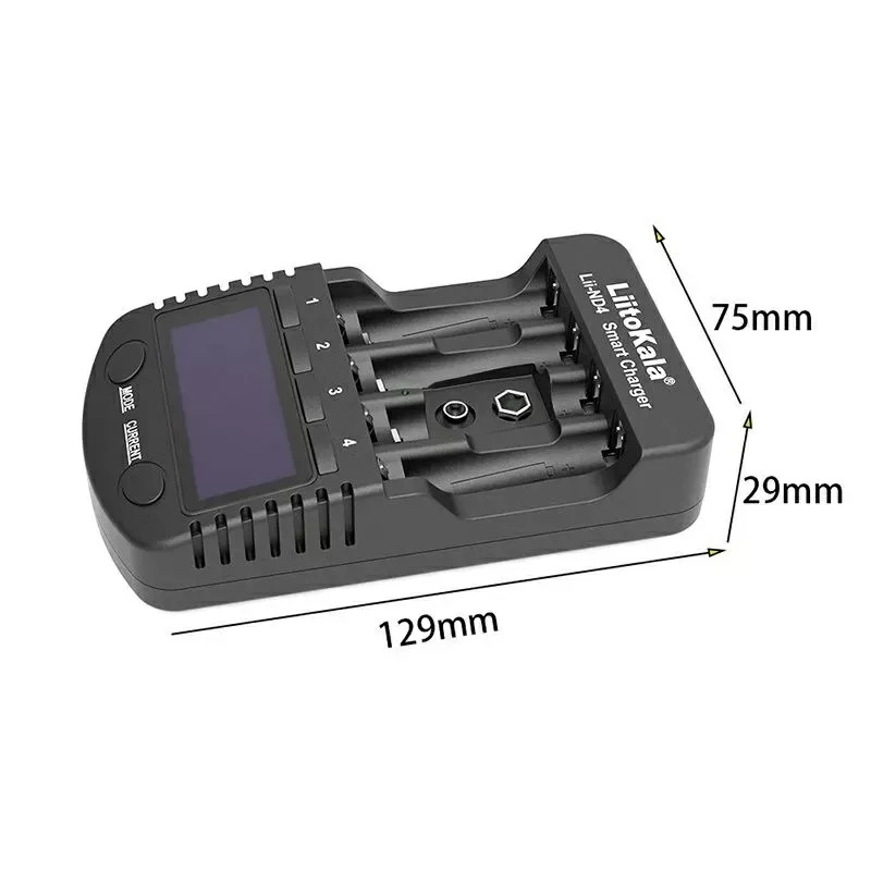картинка Зарядное устройство LiitoKala Lii-ND4, 4 слота, Li-ion/Ni-HM от магазина "мир Электроники"