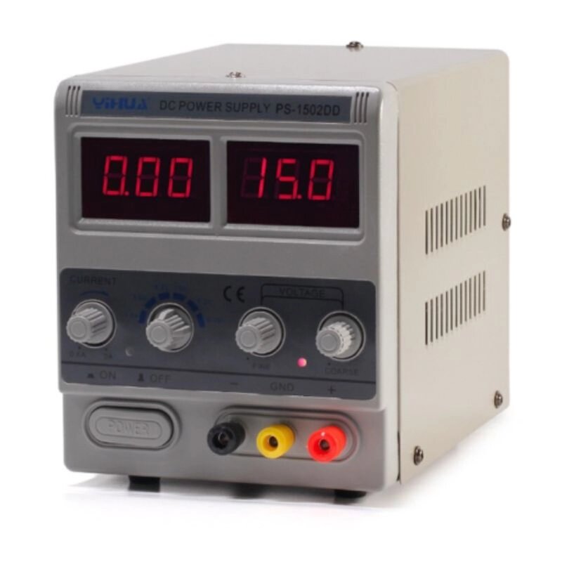 картинка Регулируемый лабораторный блок питания ELEMENT 1502DD 0-12 В, 2 А пост. тока от магазина "мир Электроники"