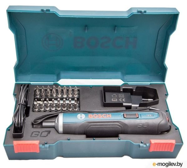 картинка Аккумуляторная ответка Bosch GO kit с набором насадок от магазина "мир Электроники"