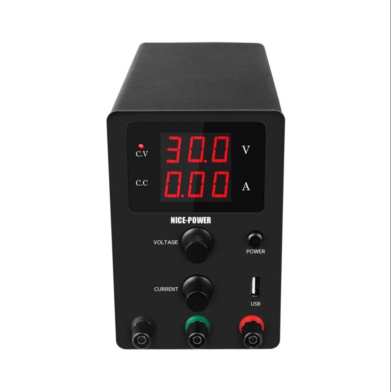 картинка Блок питания лабораторный NICE-POWER R-SPS3010, 0-30В/10А, 2 индикатора от магазина "мир Электроники"