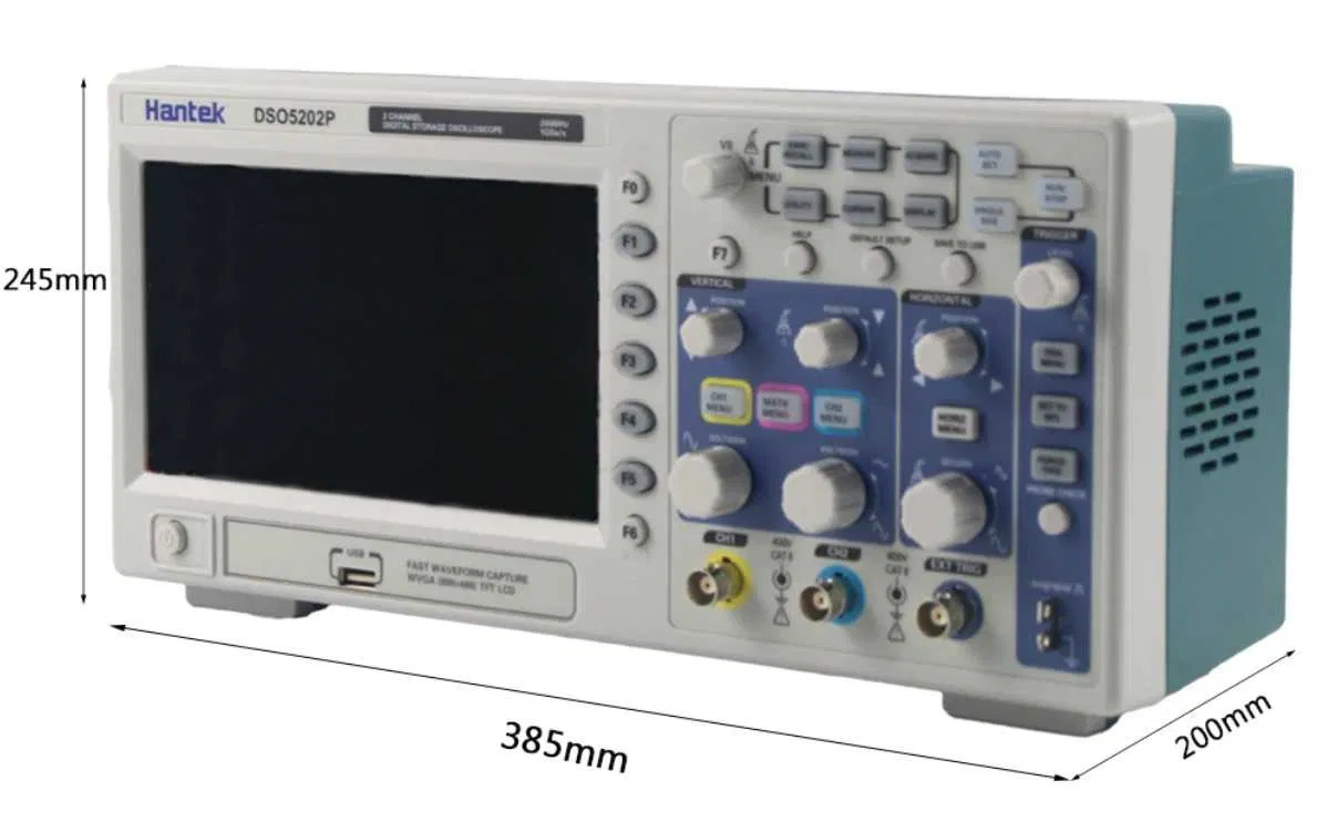 картинка Осцилограф Hantek DSO5102P до 100 мГц, 2 канала от магазина "мир Электроники"