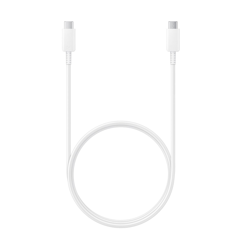 картинка Шнур SAMSUNG EP-DN975, Type-C на Type-C, 5 А, 1 м, белый, оригинал от магазина "мир Электроники"