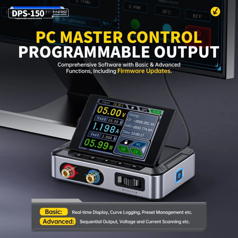 картинка Преобразователь DC/DC FNIRSI DPS-150 до 30В/5А, 150 Вт, лабораторный, понижающий от магазина "мир Электроники"