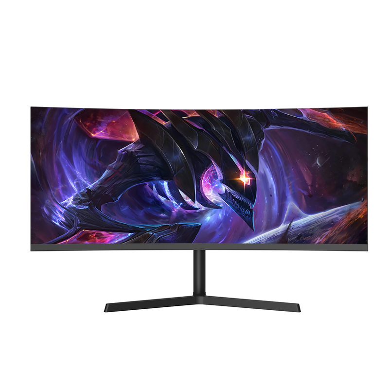 картинка Монитор игровой A-SITFTPANELMAX изогнутый 34" 4К, 165 Гц, черный от магазина "мир Электроники"