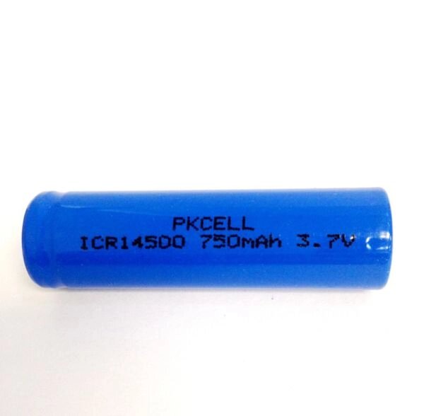 картинка Аккумуляторы PKCELL Li-Ion, тип 14500 750 мАч от магазина "мир Электроники"