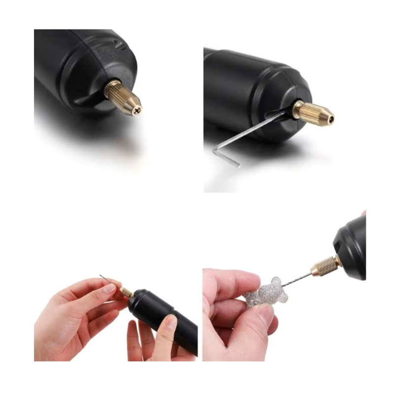 картинка Мини дрель USB с набром сверл от магазина "мир Электроники"