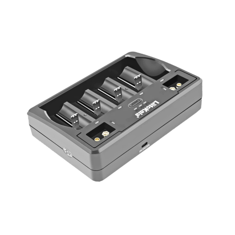 картинка Зарядное устройство LiitoKala Lii-D4, 4 слота, Li-Ion/IMR/NiMH/NiCd/9В от магазина "мир Электроники"