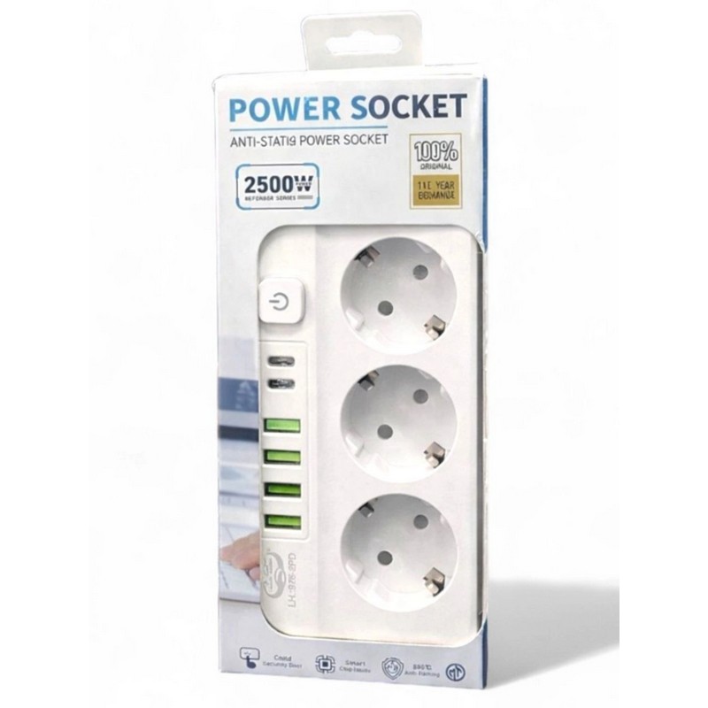 картинка Удлинитель Power Socket LH-926-2PD от магазина "мир Электроники"