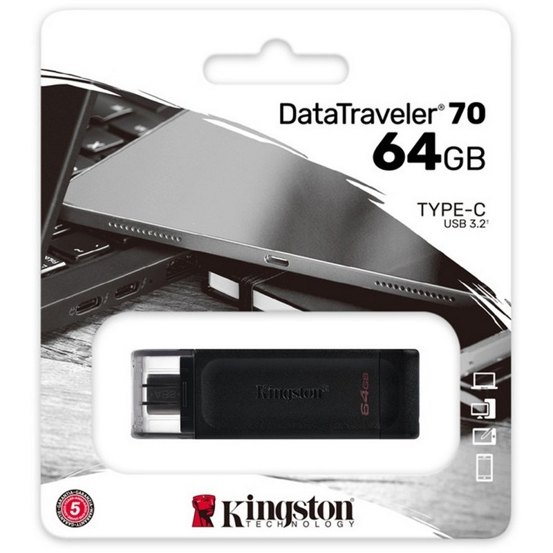картинка Флешка Kingston DT70 64GB от магазина "мир Электроники"