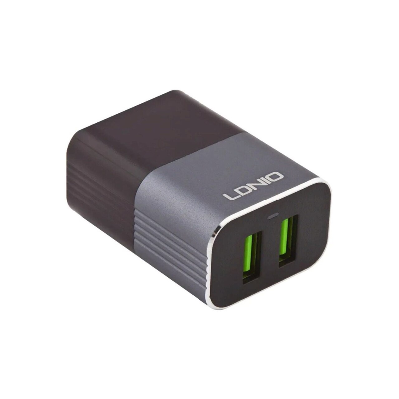 картинка Зарядное устройство LDNIO A2206 220В 5В/2.4А c USB кабелем для Android от магазина "мир Электроники"