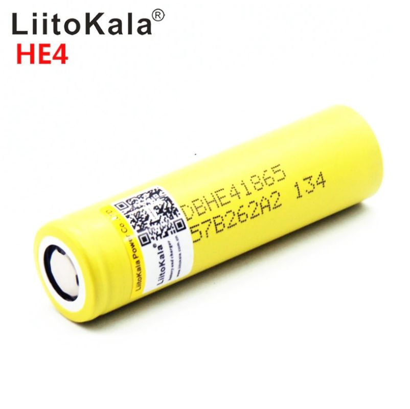 картинка Li-Ion литий-ионные аккумуляторы HE4 18650 2500 мАч, 20А высокотоковые от магазина "мир Электроники"