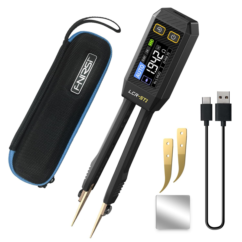 картинка Тестер-пинцет FNIRSI LCR-ST1, цифровой измеритель LCR, 250 мАч от магазина "мир Электроники"