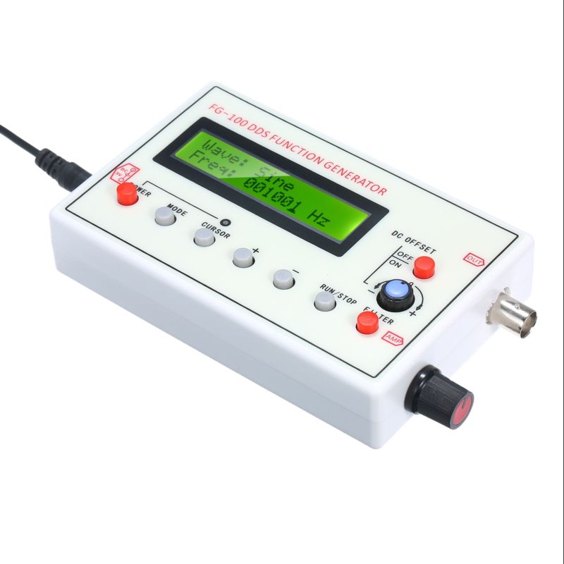 картинка Генератор сигналов FG-100 DDS, 1 Гц-500 кГц, синус, мендр, треугольник от магазина "мир Электроники"