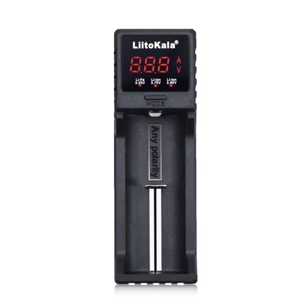 картинка Зарядное устройство LiitoKala Lii-S1 с индикатором, 1 слот от магазина "мир Электроники"