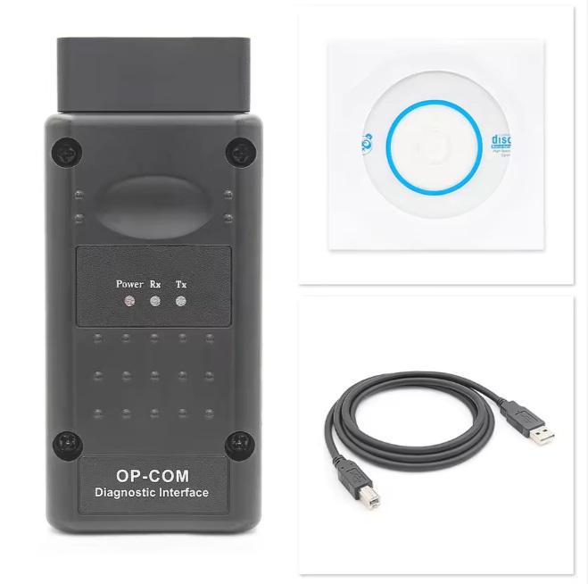 картинка Диагностический сканер OP-COM OBD2 V1.70 для Opel, PIC18F458 от магазина "мир Электроники"