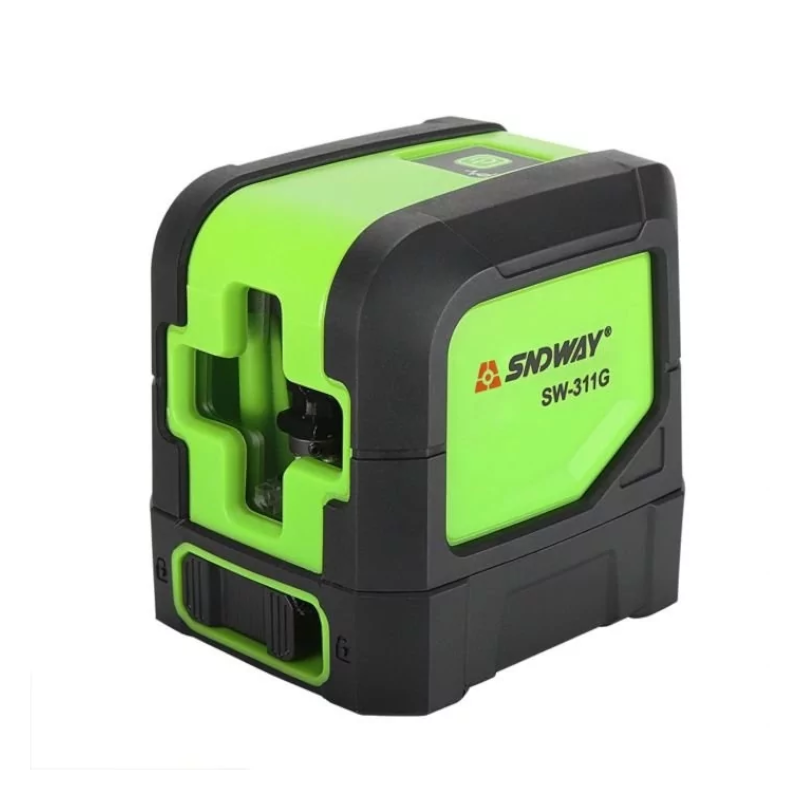картинка Самовыравнивающийся лазерный уровень, нивелир SNDWAY SW-311G. 2-линии, зеленый от магазина "мир Электроники"