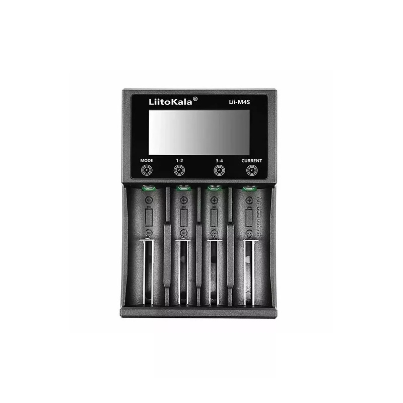 картинка Зарядное устройство LiitoKala Lii-M4S+(U1), 4 слота, Li-ion/Ni-HM + зарядка от магазина "мир Электроники"