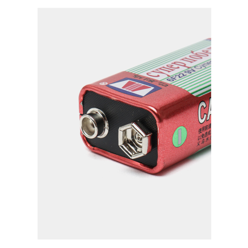 картинка Батарея Супер Победа 6F229V 9В Крона, угольно-цинковая, шт от магазина "мир Электроники"