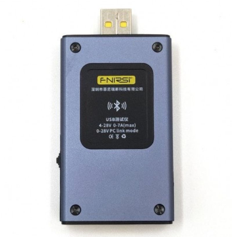 картинка USB-тестер FNIRSI FNB58 Bluetooth диагностический, синий от магазина "мир Электроники"