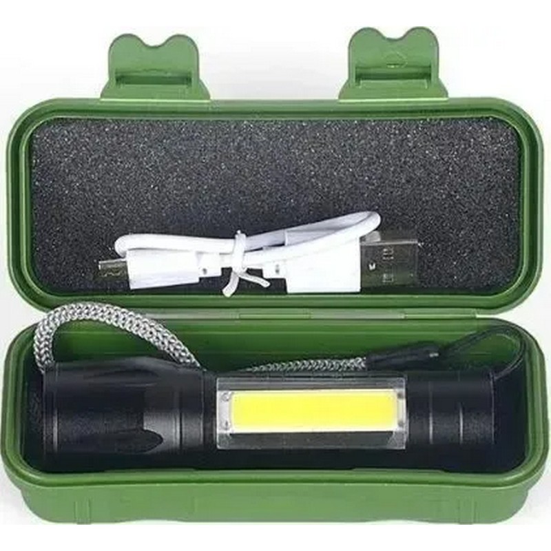 картинка Фонарик X-Bal BL-511 с боковой лампой USB, 95 мм от магазина "мир Электроники"