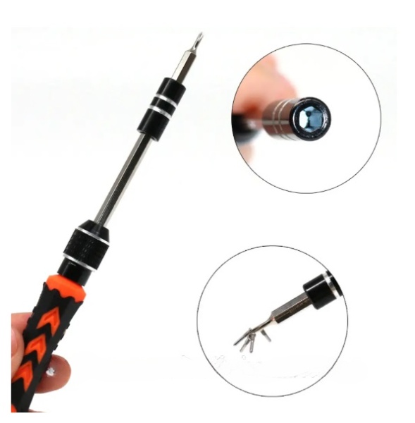 картинка Набор мини отверток прорезиненных 28 в 1, DIY Repair Tool Kit от магазина "мир Электроники"