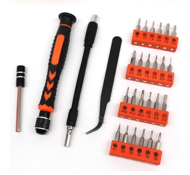 картинка Набор мини отверток прорезиненных 28 в 1, DIY Repair Tool Kit от магазина "мир Электроники"