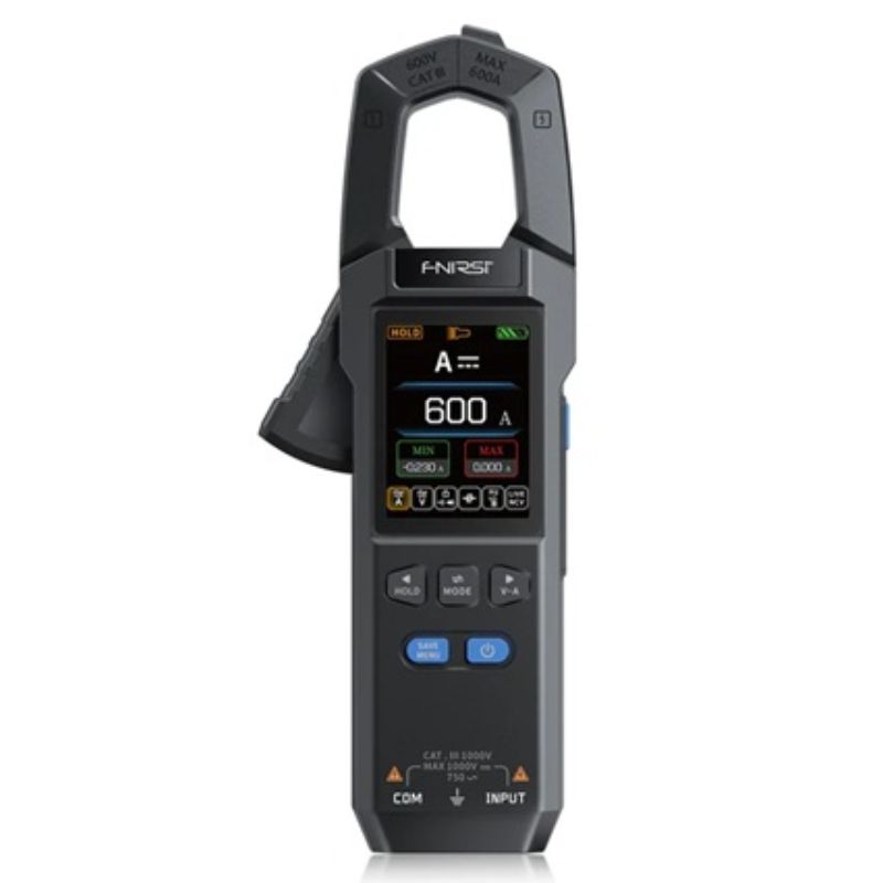 картинка Токовые клещи FNIRSI DMC-100, 100/600А (AC, DC), 1500 мАч, мультиметр от магазина "мир Электроники"