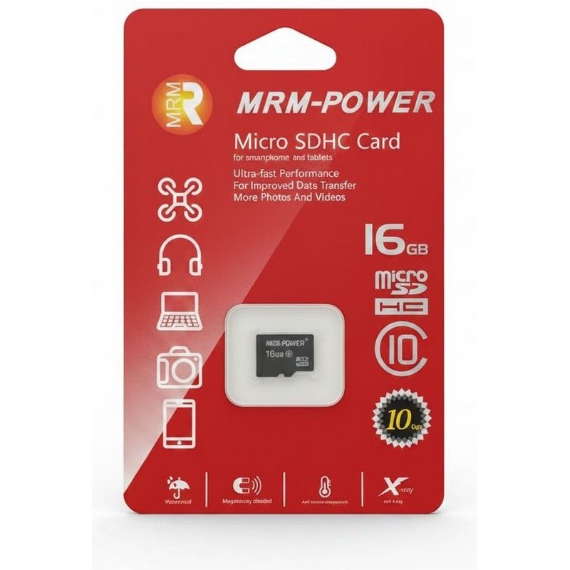 картинка SD карта MRM-POWER MRM20161124 16ГБ 10 класс от магазина "мир Электроники"