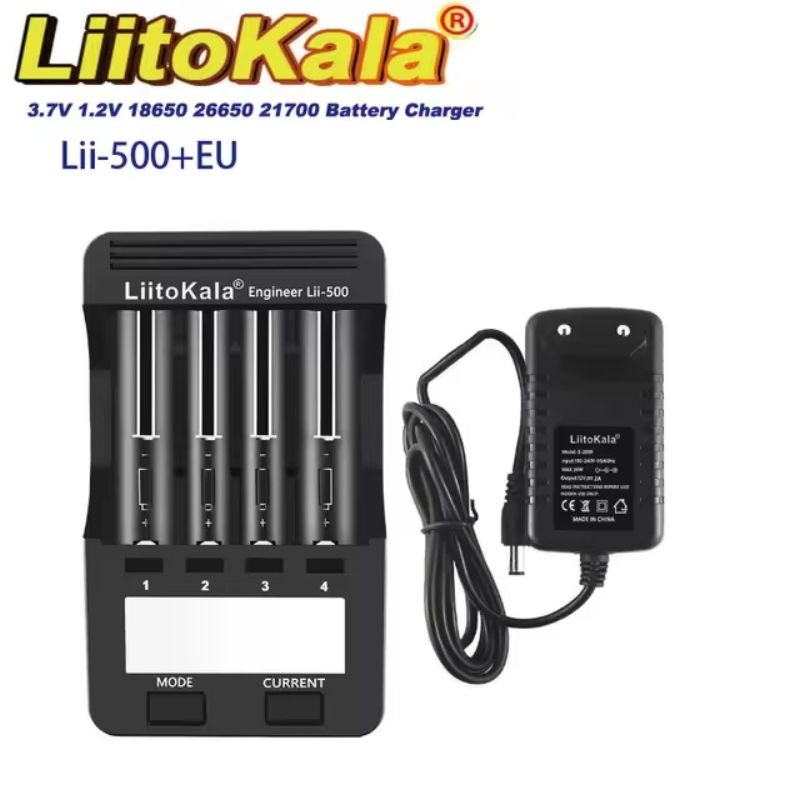 картинка Зарядное устройство LiitoKala Lii-500 для NiCd/NiMH/Li-ion аккумуляторов от магазина "мир Электроники"