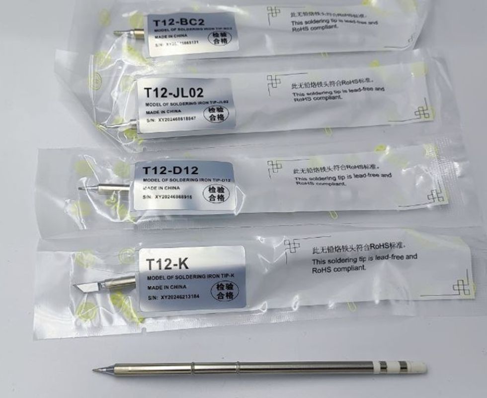 картинка Паяльная станция TECHREBAL T12A, 75 Вт, жало T12 5 шт. от магазина "мир Электроники"