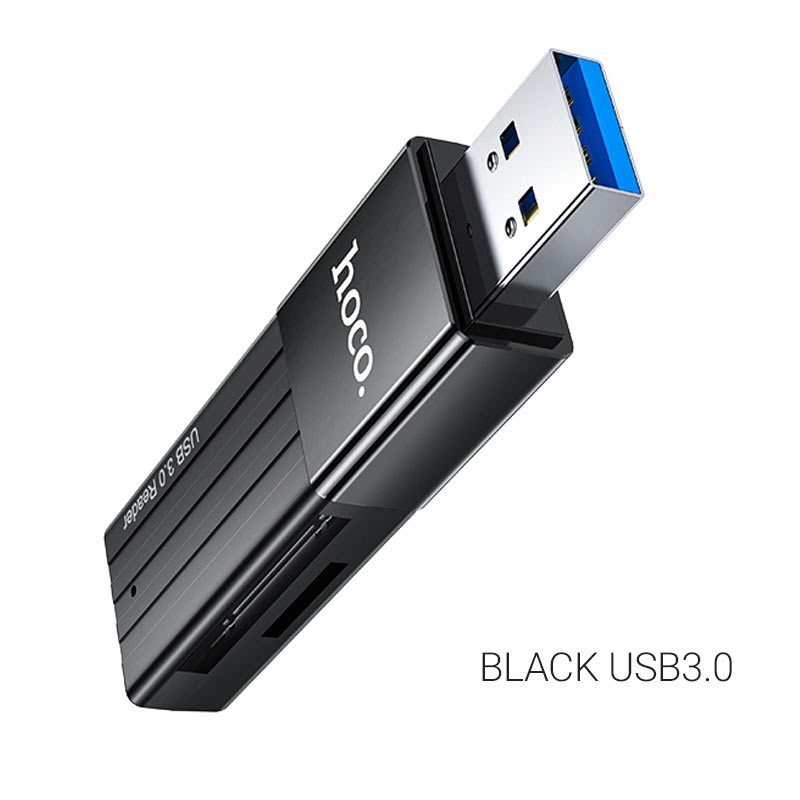 картинка Адаптер HOCO HB20 Card Reader для SD, TF карт от магазина "мир Электроники"