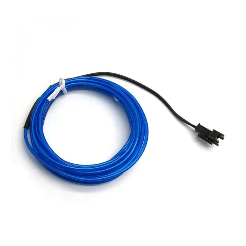 картинка Гибкий неон с адаптером на 3В 3м синий от магазина "мир Электроники"