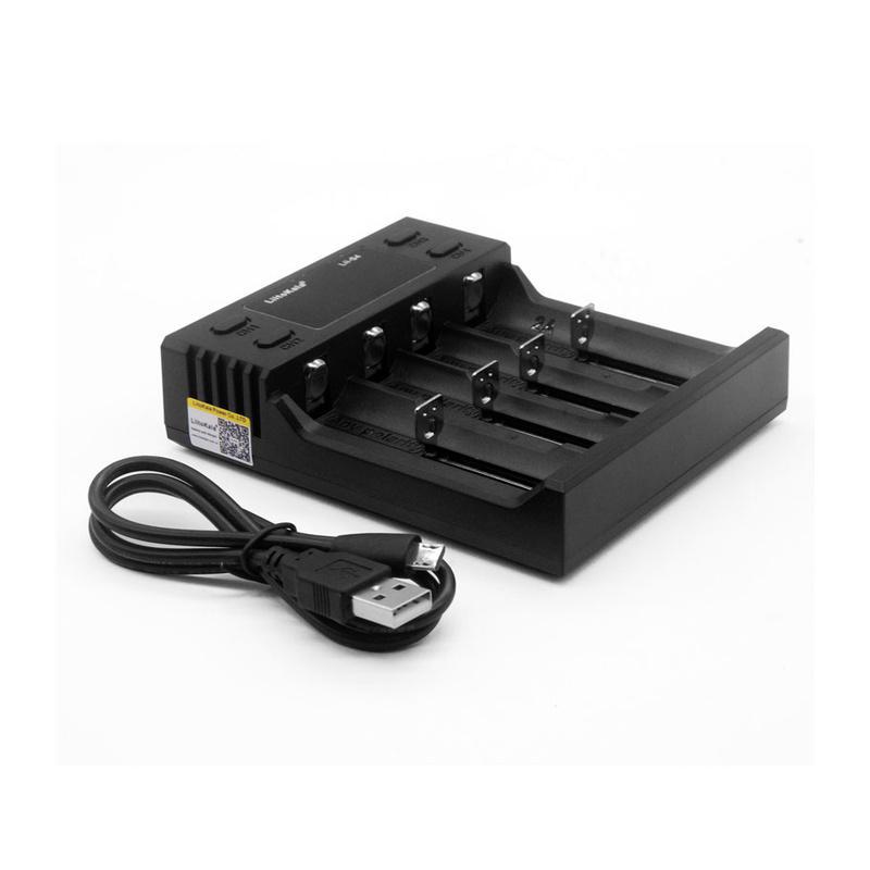 картинка Зарядное устройство LiitoKala Lii-S4, 4 слота, Li-Ion/IMR/LiFePO4/NiMH/NiCd от магазина "мир Электроники"