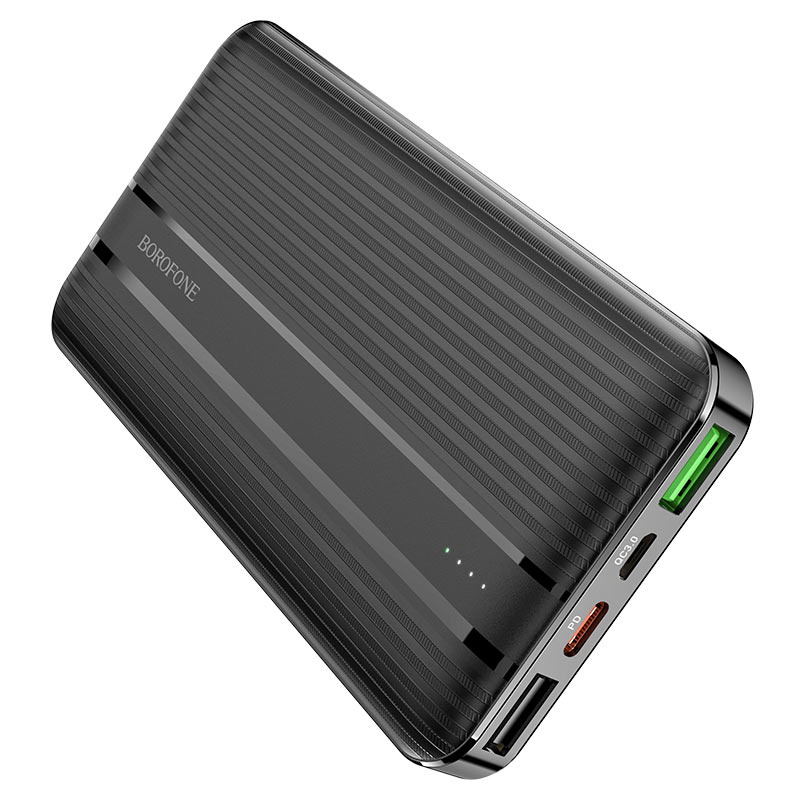 картинка POWER BANK BOROFONE BJ9, 10000 мАч, 2 входа, 2 выхода, 20Вт, QC 3.0 от магазина "мир Электроники"