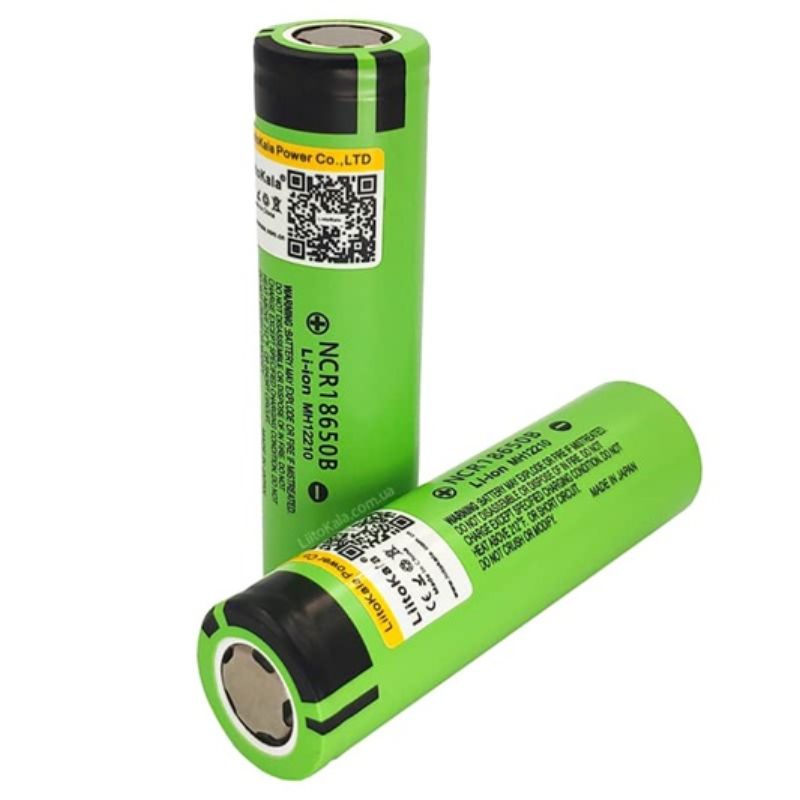 картинка Li-Ion литий-ионные аккумуляторы LiitoKala NCR18650B 3400 мАч, не защищенные от магазина "мир Электроники"