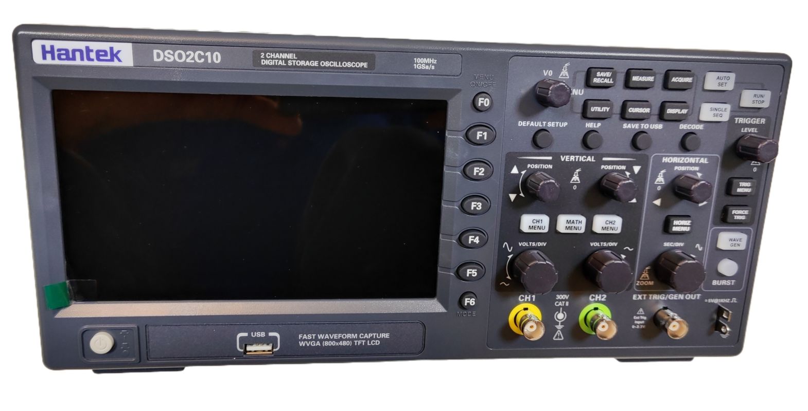 картинка Осциллограф Hantek DSO2C10 до 100 мГц, 2 канала, генератор от магазина "мир Электроники"