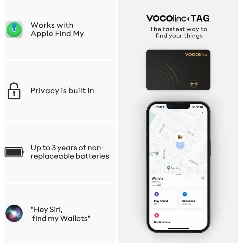 картинка Карта VOCOlinc Slim Tag VT2403 BT трекер для ios, шт. от магазина "мир Электроники"