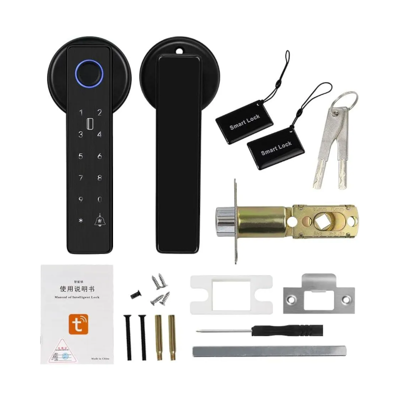 картинка Замок дверной Tuya X7 WIFI, черный от магазина "мир Электроники"