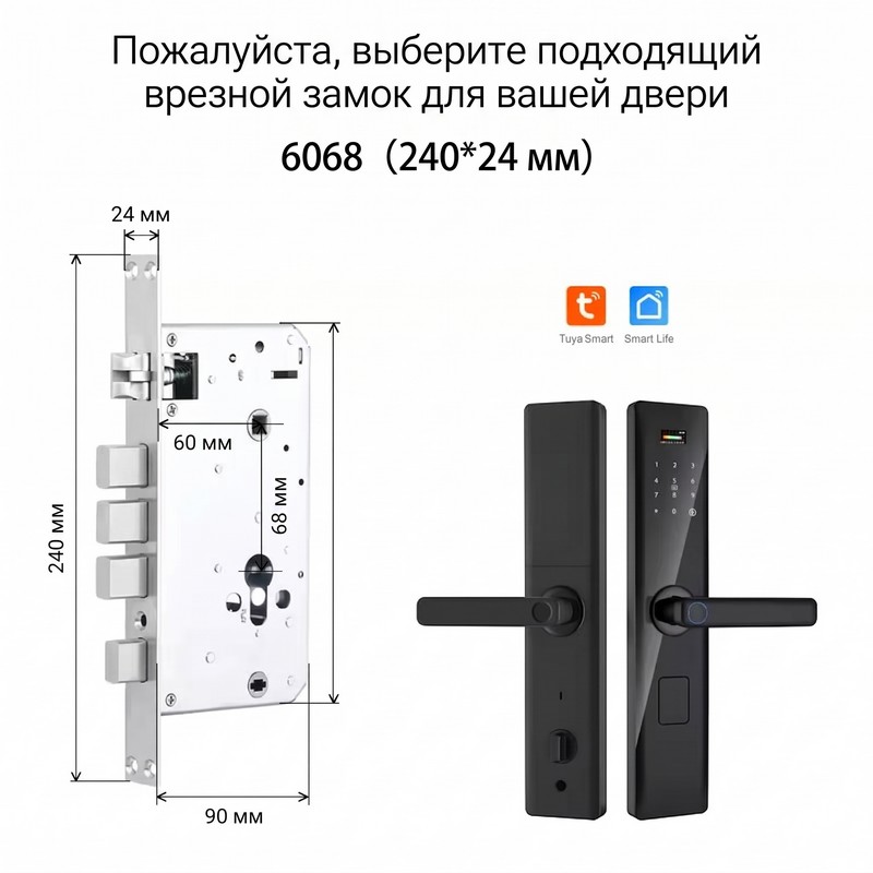 картинка Дверной замок Tuya S003 WiFi от магазина "мир Электроники"